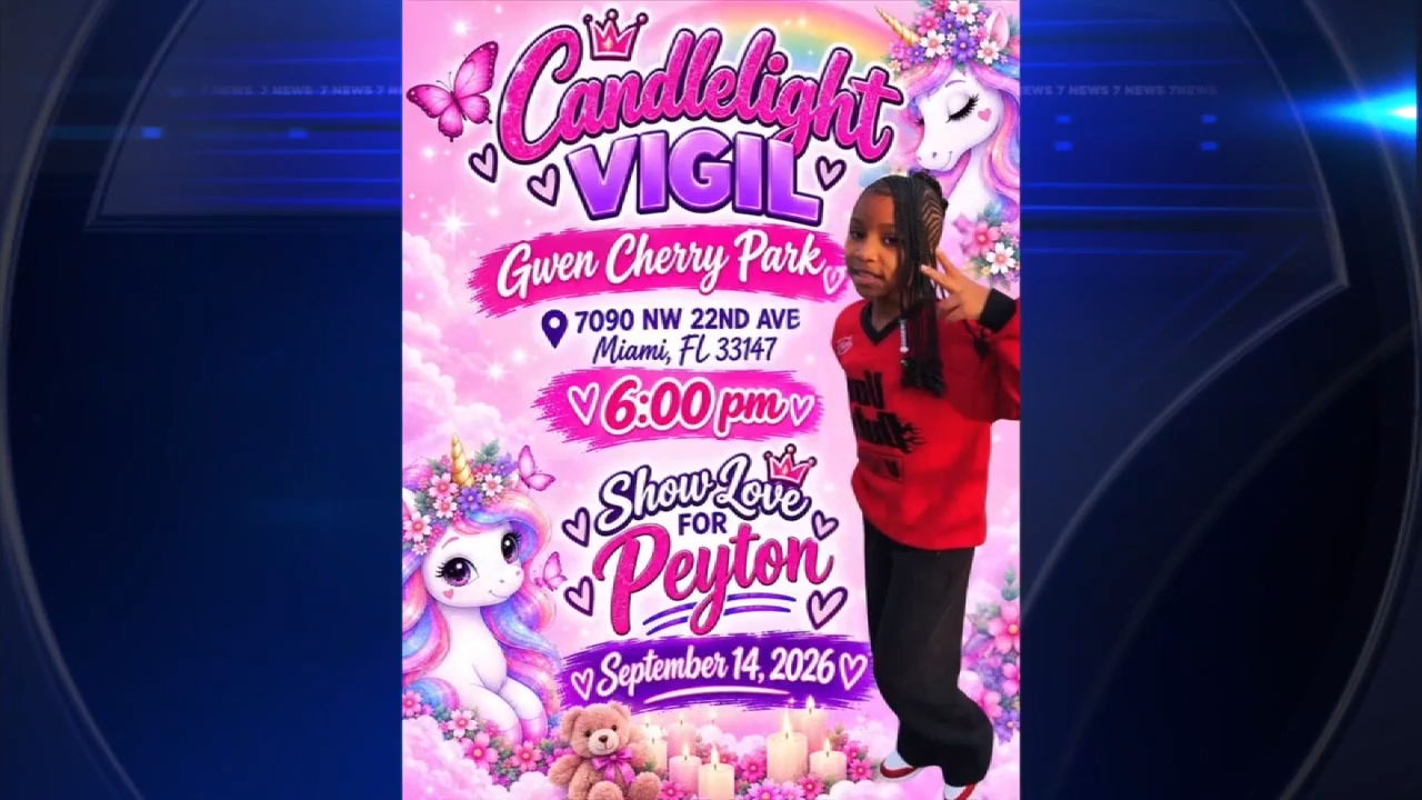 Loved ones plan candlelight memorial at Gwen Cherry Park for 10-year-old girl killed in hit-and-run in NW Miami-Dade — WSVN 7 Miami-Dade
